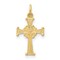14K Yellow Gold Celtic Cross Charm Pendant Jewelry 18mm x 10mm